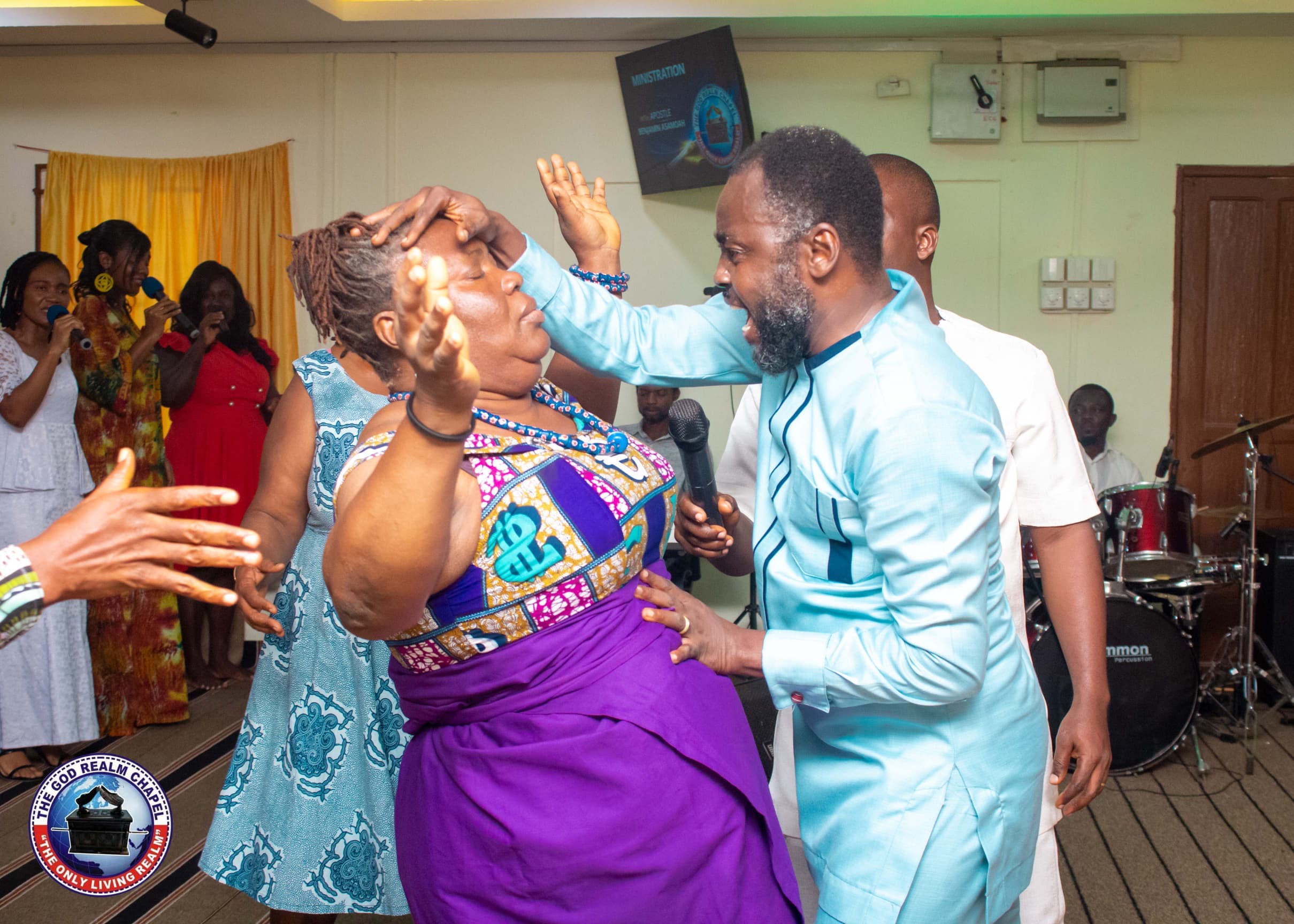 Worship team and ministration during a Friday miracle service
